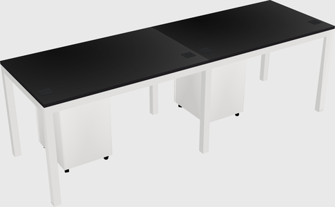 Rectangular desk