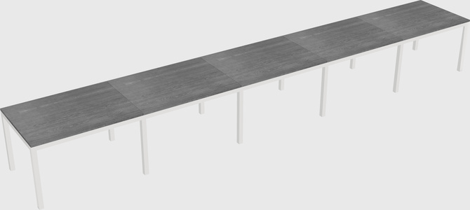 Rectangular desk
