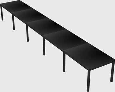 Rectangular desk