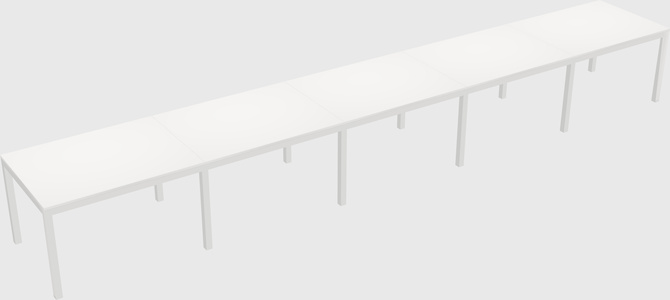 Rectangular desk