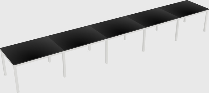 Rectangular desk