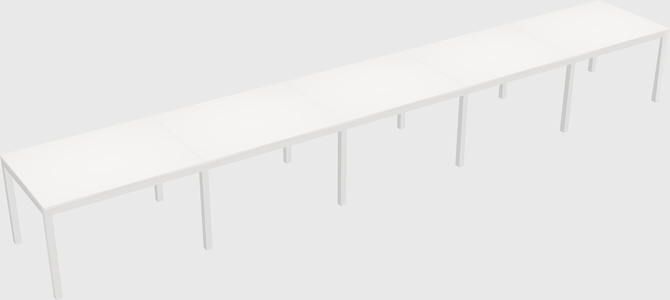 Rectangular desk