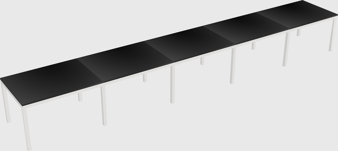 Rectangular desk