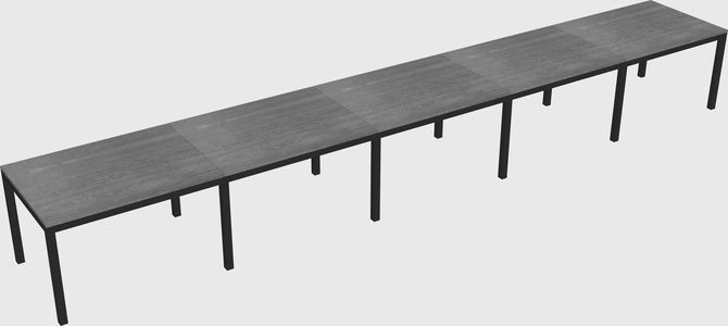 Rectangular desk