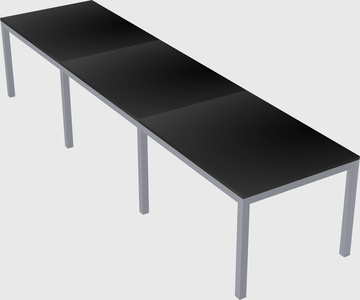 Rectangular desk