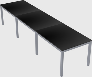 Rectangular desk