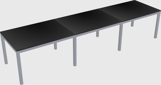 Rectangular desk