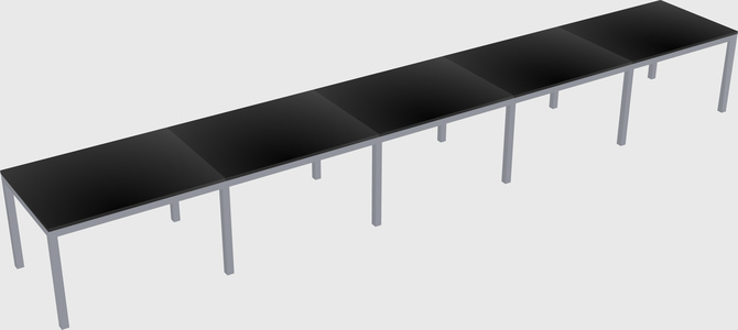 Rectangular desk