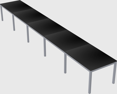 Rectangular desk