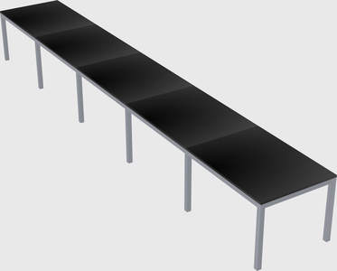 Rectangular desk
