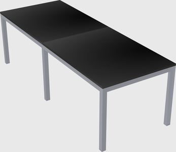 Rectangular desk