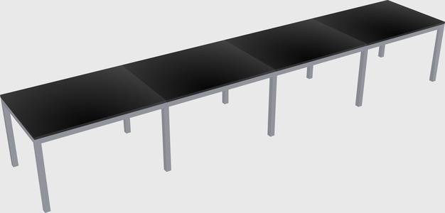 Rectangular desk