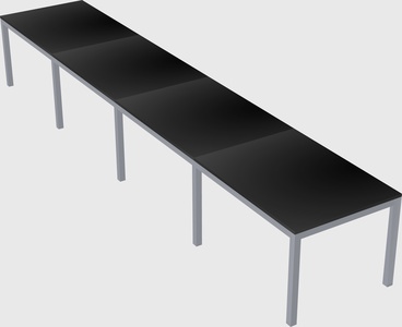 Rectangular desk