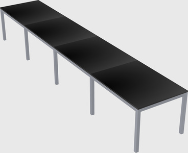 Rectangular desk