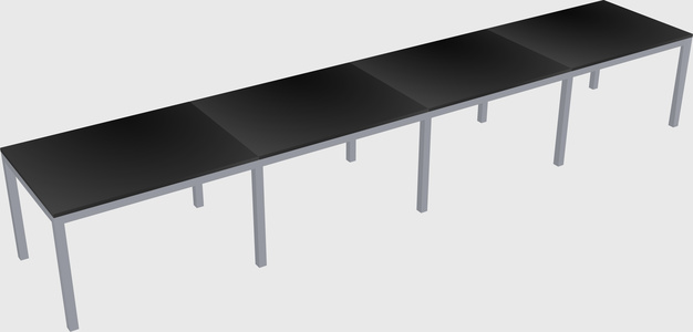 Rectangular desk