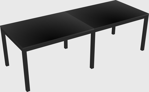 Rectangular desk