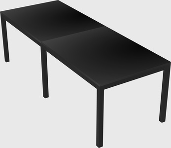 Rectangular desk