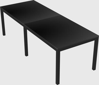 Rectangular desk