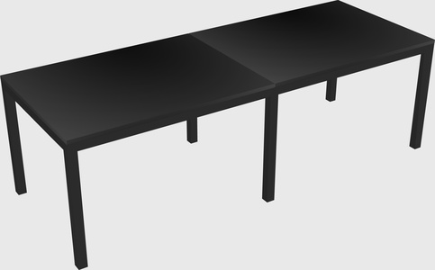 Rectangular desk