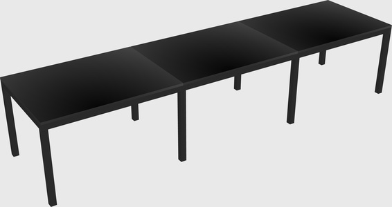 Rectangular desk