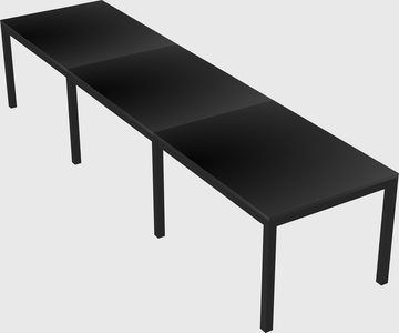 Rectangular desk