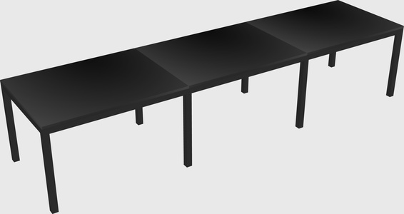 Rectangular desk