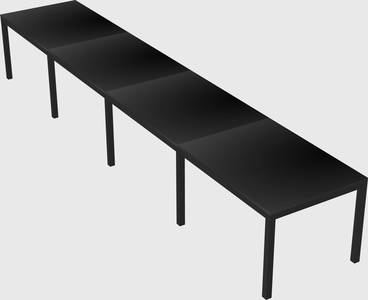 Rectangular desk