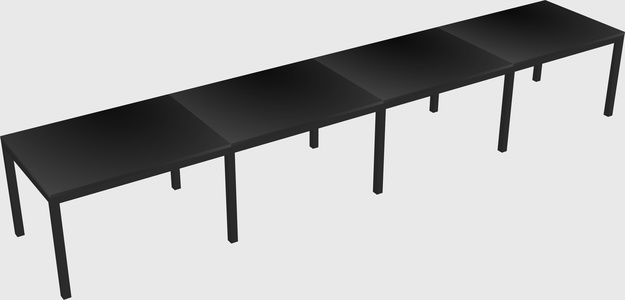 Rectangular desk