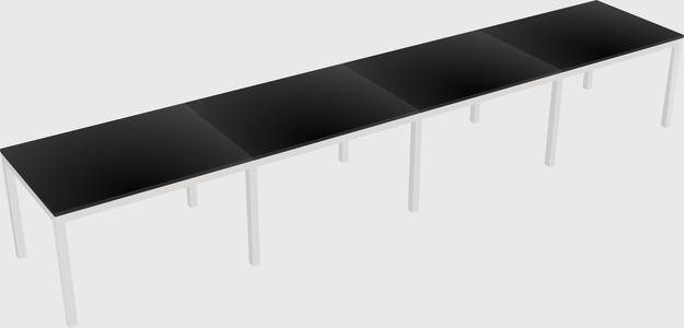 Rectangular desk