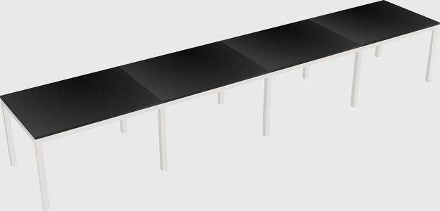 Rectangular desk