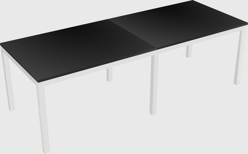 Rectangular desk