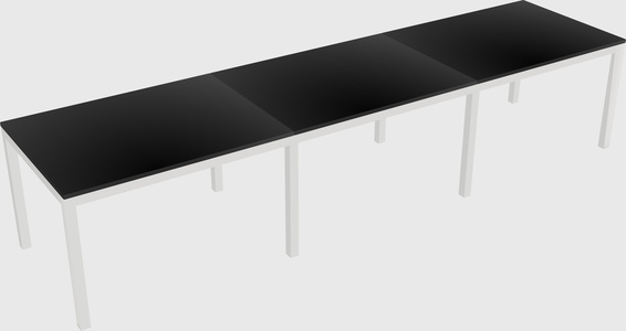 Rectangular desk