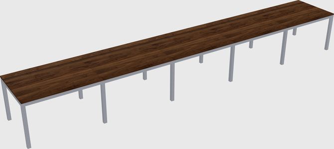 Rectangular desk