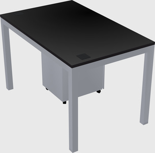 Rectangular desk