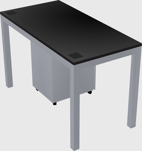 Rectangular desk