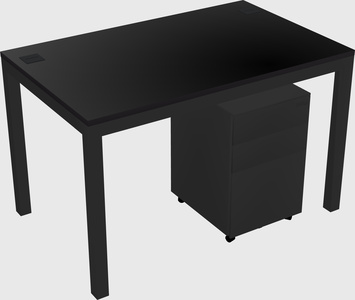 Rectangular desk