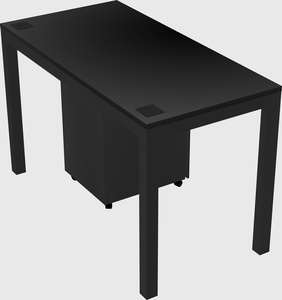 Rectangular desk
