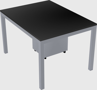 Rectangular desk