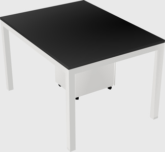 Rectangular desk