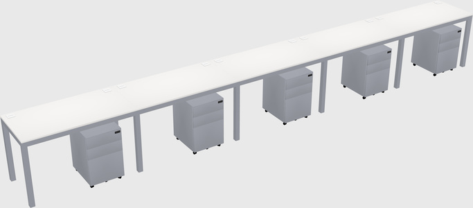 Rectangular desk