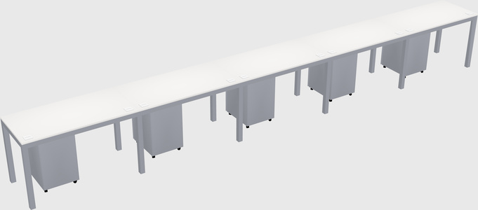 Rectangular desk