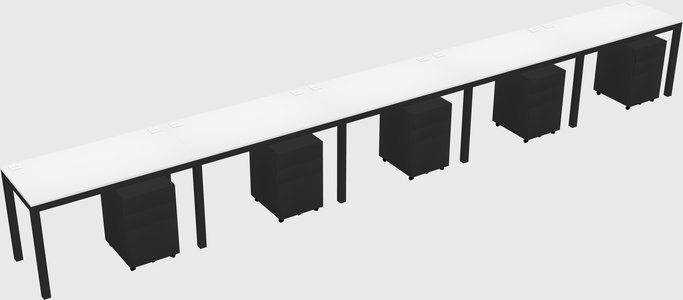 Rectangular desk