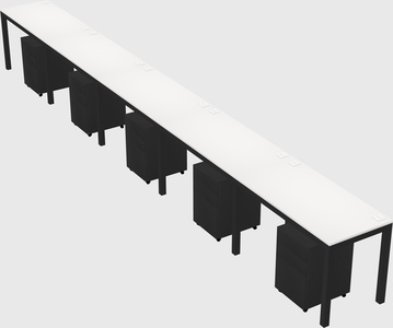 Rectangular desk