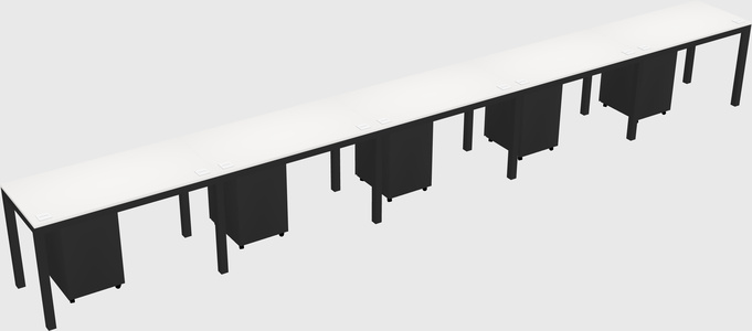 Rectangular desk