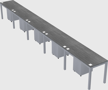Rectangular desk