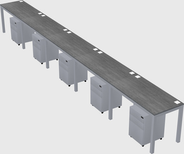 Rectangular desk