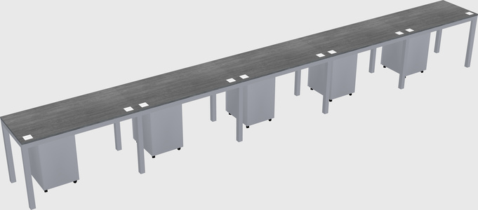 Rectangular desk