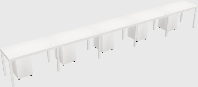 Rectangular desk