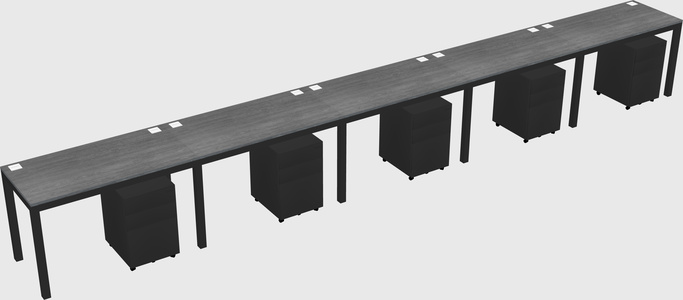 Rectangular desk