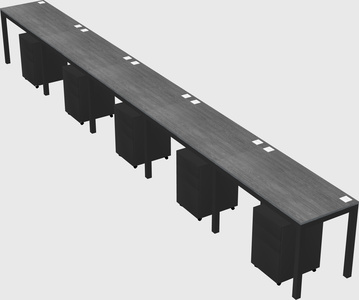 Rectangular desk